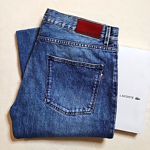 🐊Lacoste Live Denim Jeans. Mens Size: Waist 36x33 Inseam. - Picture 11 of 13